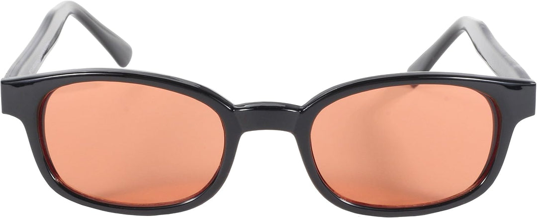Original KD's Biker Sunglasses with Orange Lenses by Pacific Coast Sunglasses
