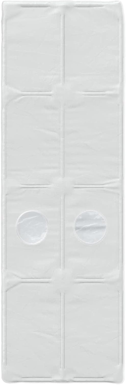 Bettunnel Weiss Polyester 211 x 67,5 x 2 cm 2 Stück für Doppelbett und Boxspringbett mit lattenrost