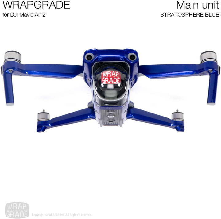Wrapgrade Main Unit Skin kompatibel mit DJI Mavic Air 2 (Stratosphere Blue)