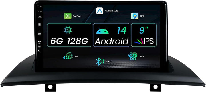 9 Zoll 2 Din Android 12 Autoradio Für BMW X3 E83 2004-2012 Rückfahrkamera&Mic Kostenlose 6G + 128G U