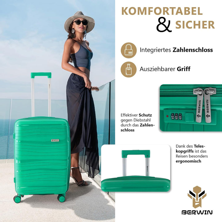 Berwin Reisekoffer aus Polypropylen (PP) Hartschalenkoffer Trolley Koffer Suitcase Luggage Modell To