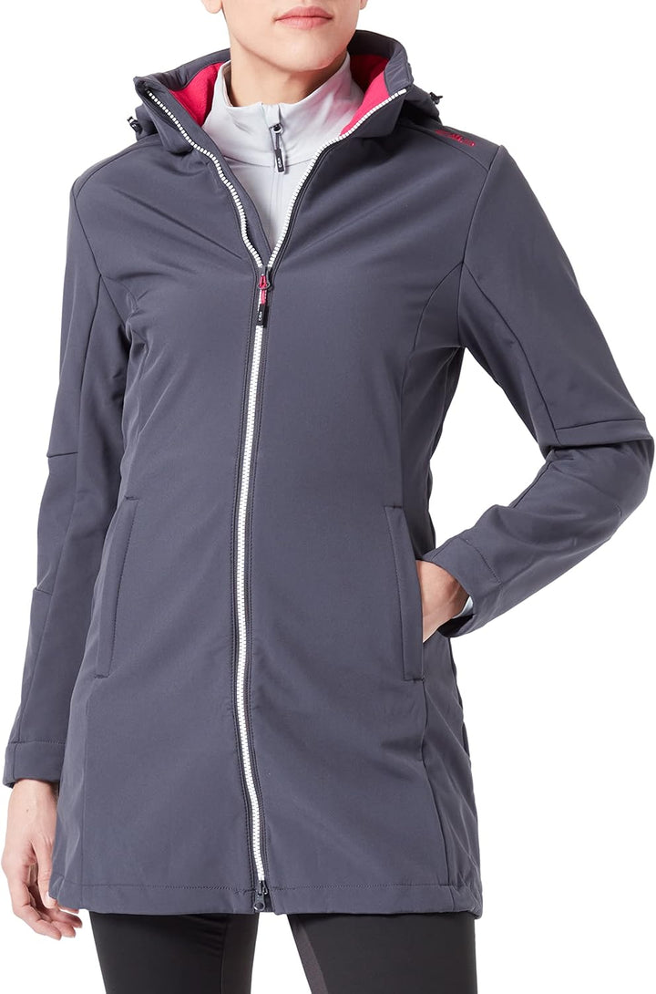CMP Damen Softshell Mantel 13 UK Titanio-Fucsia, 13 UK Titanio-Fucsia