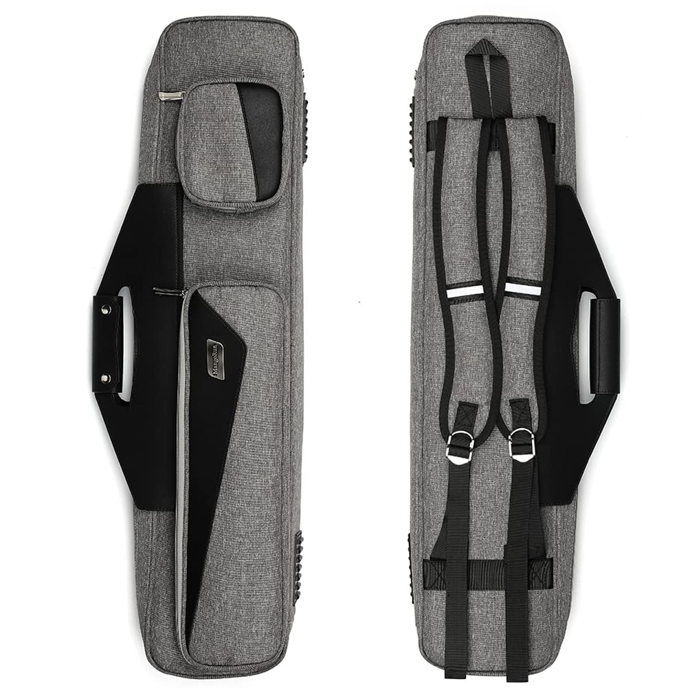Pool Queue Fall 4x4 mit Rucksack Riemen Tragetasche für 4 Pool Quees Grey, Grey