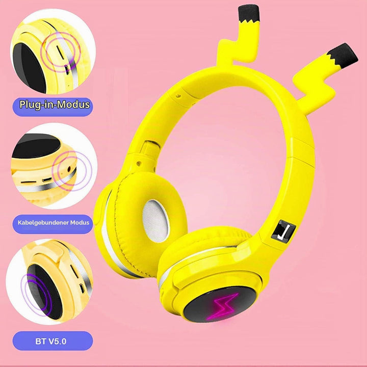 SVYHUOK Bluetooth Kabellos Kopfhörer Kinder für Jungen, Mädchen, Over Ear Kinderkopfhörer mit Gebaut