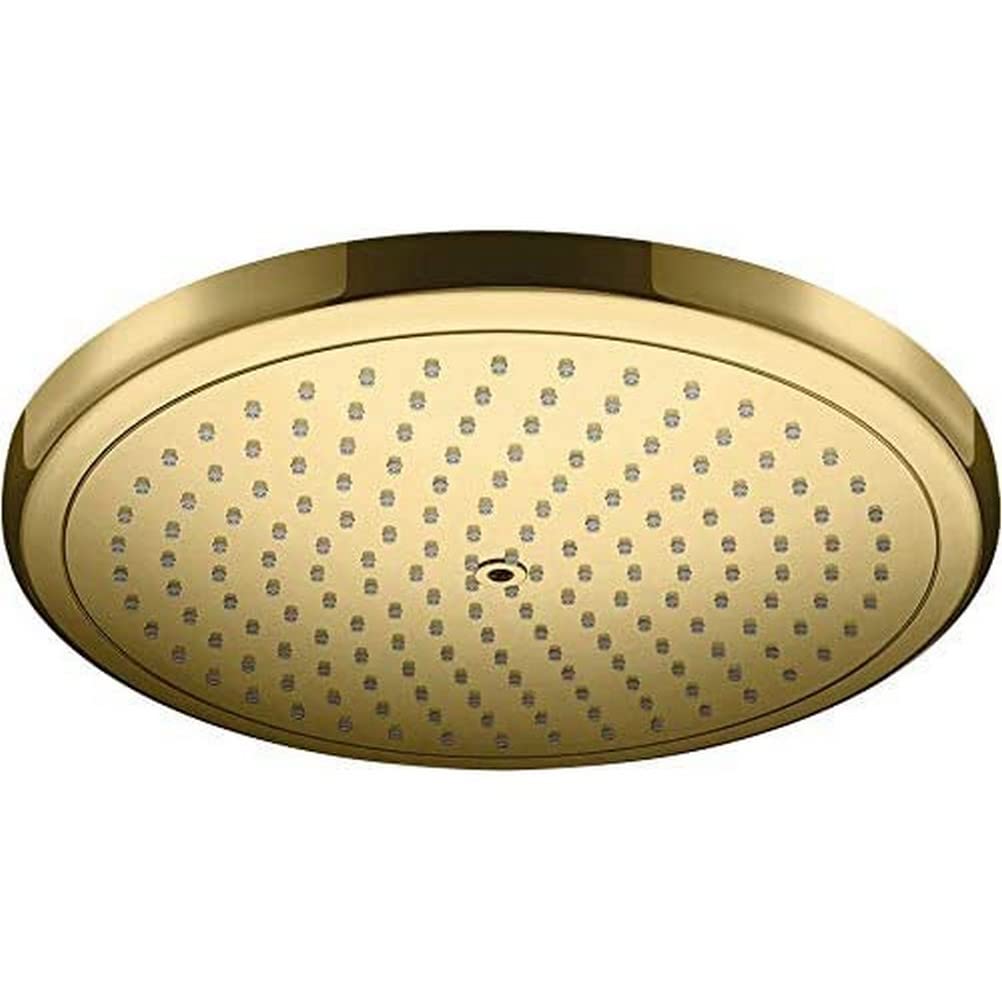 hansgrohe Duschkopf Croma 280, Kopfbrause/Regendusche rund, 1 Strahlart, Polished Gold Optik Polishe