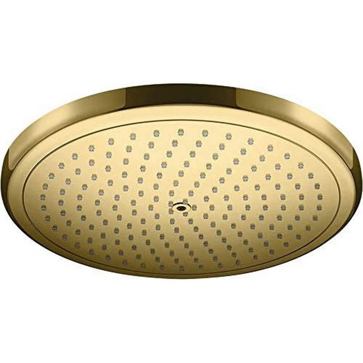 hansgrohe Duschkopf Croma 280, Kopfbrause/Regendusche rund, 1 Strahlart, Polished Gold Optik Polishe