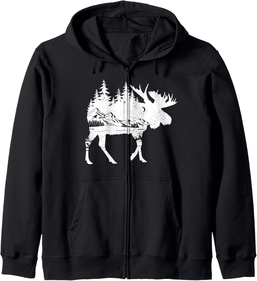 Moose Nature Alaska Wandern, Angeln, Camping, Jagd, Geschenk Kapuzenjacke
