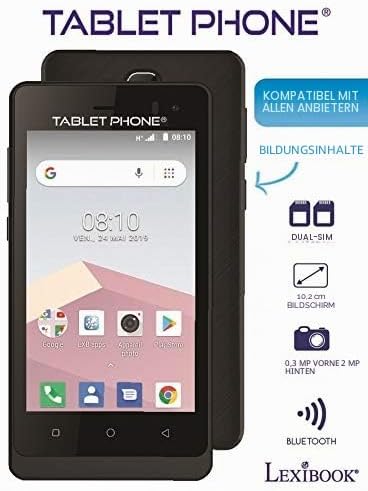 LEXIBOOK Tablet Telefon, Smartphone für Tweens und Teens, mit Kindersicherung, Zeitmanagement, Andro