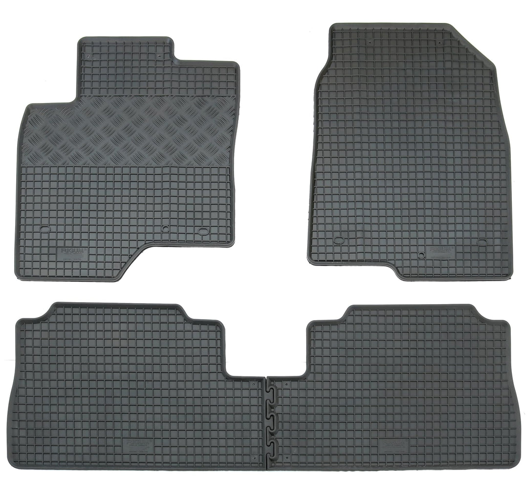 Gummi Fussmatten Set, 4teilig, Gummifussmatten Gummimatten Matten
