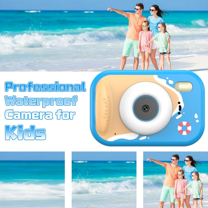 wasserdichte Kamera für Kinder, 48MP 1080P Kinderkamera Digitalkamera Unterwasser Kamera Kinder mit
