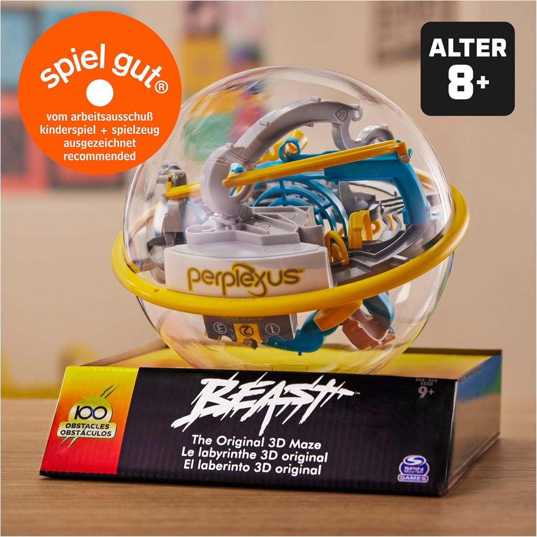 Spin Master Games Perplexus Beast, 3D-Kugellabyrinth mit 100 Hindernissen - für fingerfertige Perple