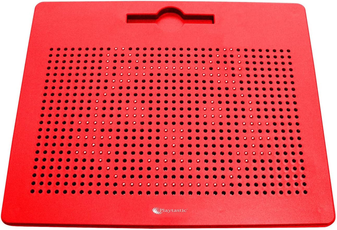 Magnettafeln Kinder: Magnetische Reise-Zeichentafel, Stift & Vorlagen, 31 x 25,5 cm, rot (Maltafeln,