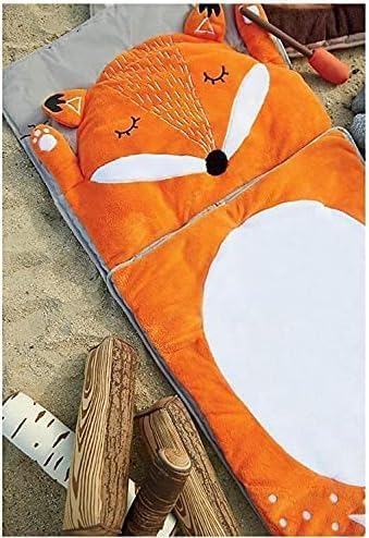 Kinderschlafsack Fuchs | Schlafsack für Kinder | Mumienschlafsack Leicht &amp; Kompakt | 165x75cm