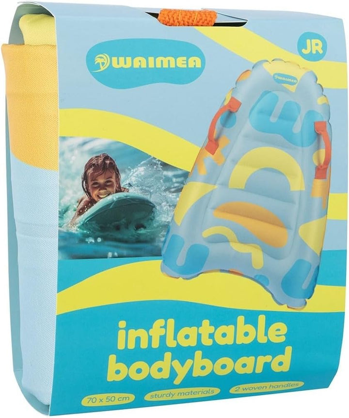 Waimea Aufblasbares Bodyboard mit Griffen - Hellblau/Gelb/Orange - 70 cm Länge