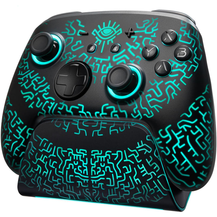 Hall Effect Switch Controller Wireless, Luminex Pro Controller mit Ladestation Kompatibel mit Switch