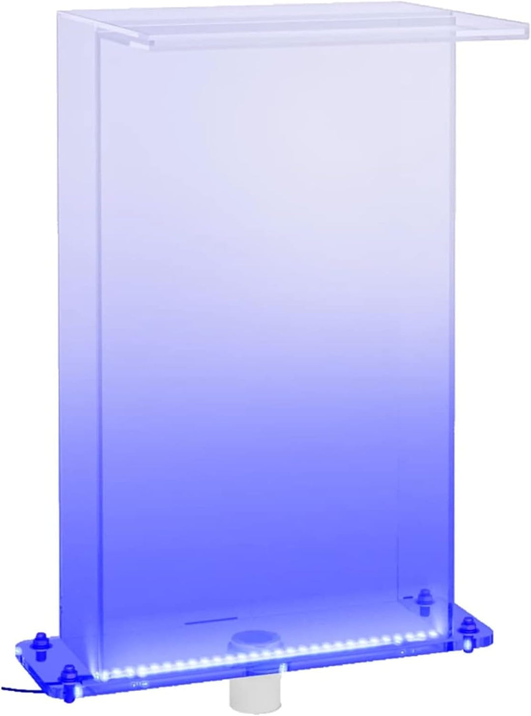 Tidyard Wasserfall Element mit RGB-LEDs, Pool Brunnen mit LEDs, Schwimmbad Wasserfall Poolfontäne Ac