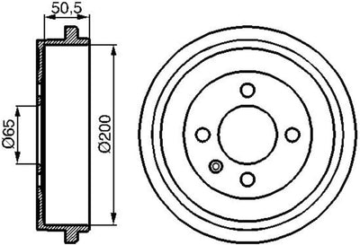 BOSCH 0986477106 Bremstrommel