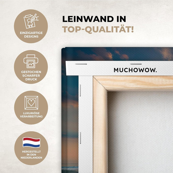 MuchoWow© Bilder 90x60 cm Wohnzimmer Deko Modern Wandbild Foto auf Leinwand Bild Schlafzimmer Room D
