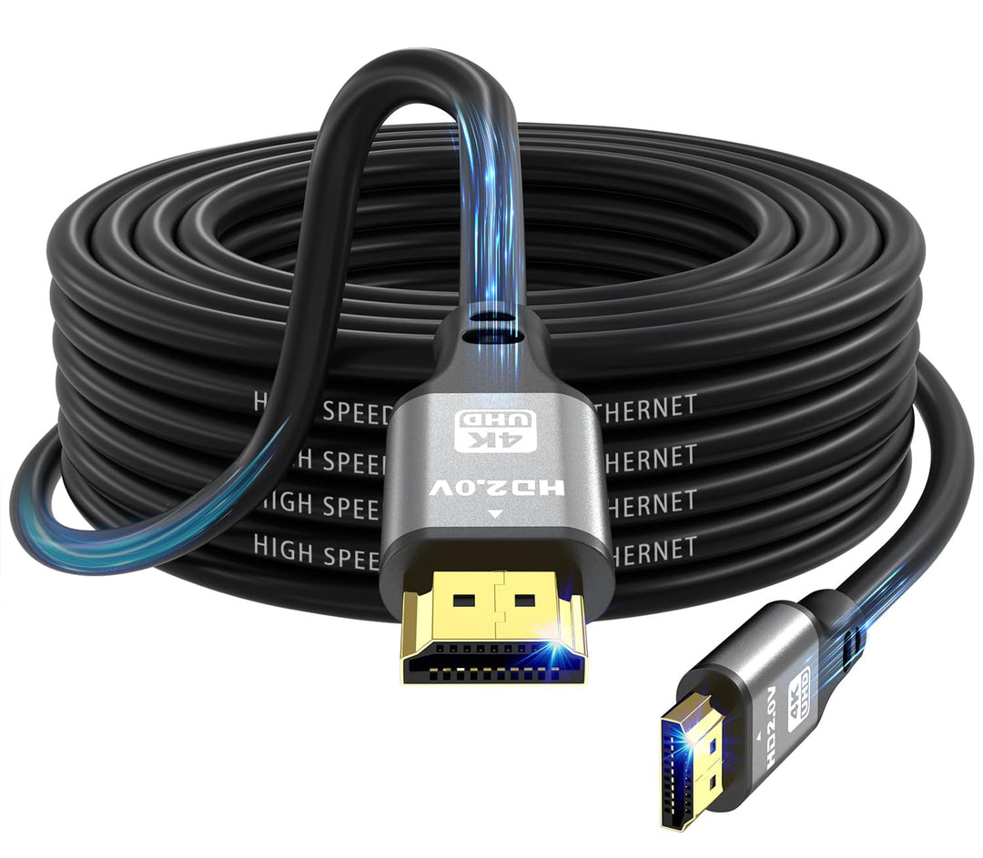 4K HDMI Kabel 10m, High Speed HDMI 2.0 Kabel 4K@60Hz 18Gbps, Ultra HD, Ethernet Audio Return, Video
