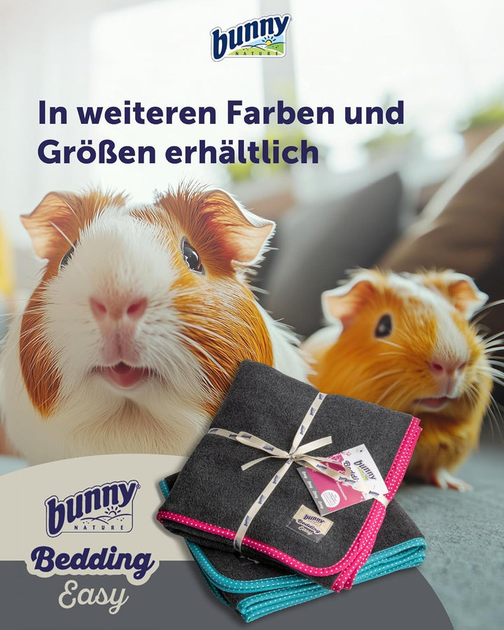 bunnyNature Bedding Easy Türkis | Flauschig-Weicher Fleece & Saugstarker Molton | Allergikerfreundli