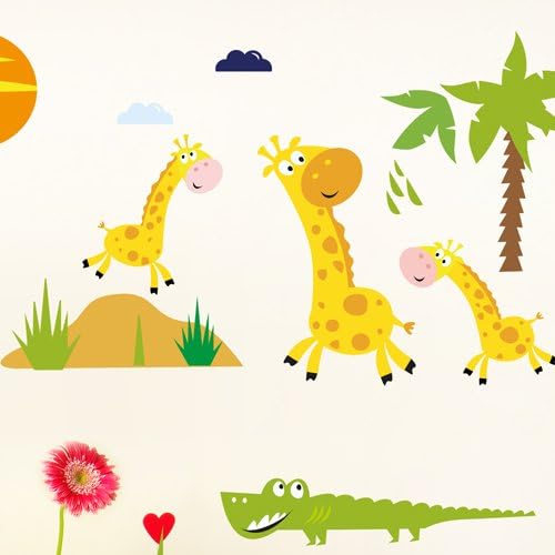 Wandkings Safari Wandsticker Megapack Set, 74 Aufkleber, Gesamtfläche 260 x 70 cm