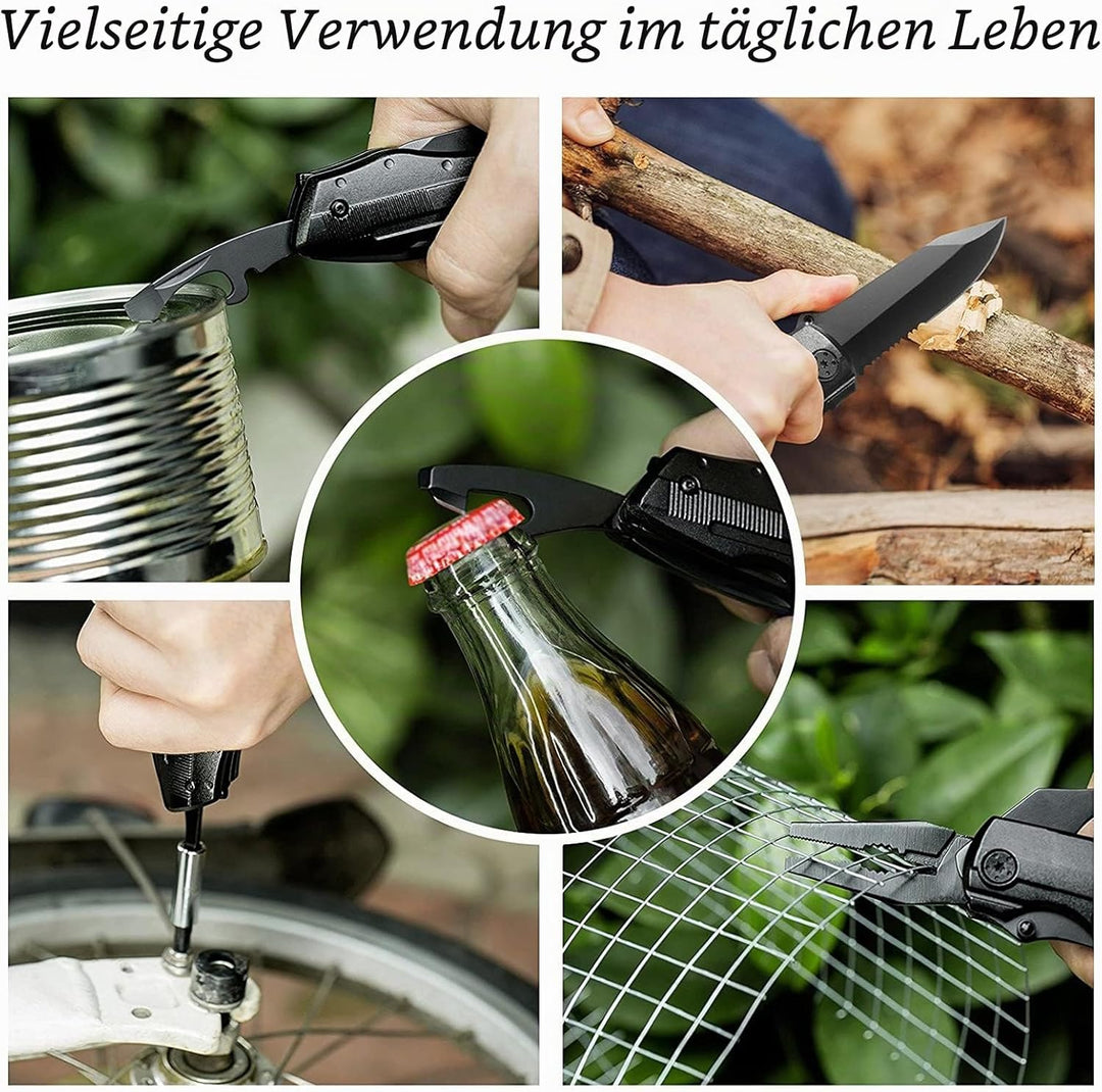 Geschenke für männer, BIBURY 5 in 1 Multifunktionsmesser, Weihnachtsgeschenke Faltbares Multitool Ta