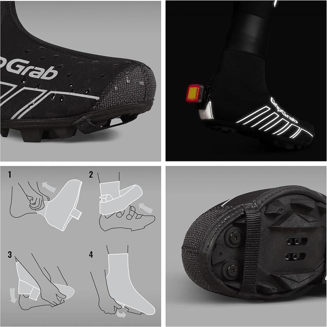 GripGrab RaceThermo X Gravel Bike MTB Überschuhe Winter Neopren Mountainbike CX Thermo Radsport Über