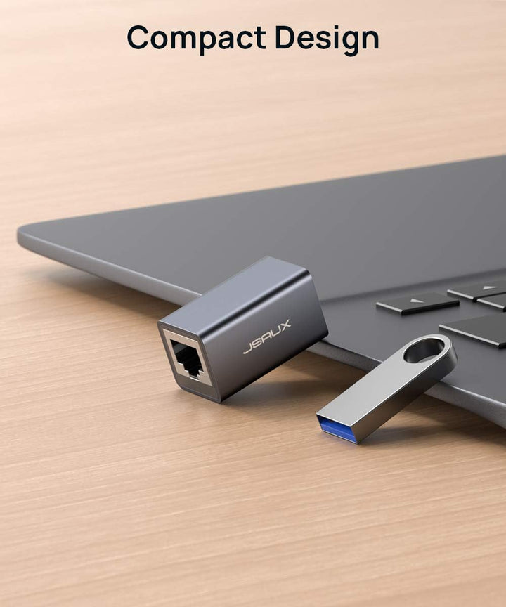 JSAUX RJ45 LAN Kupplung Ethernet Kabel Verbinder [5 Stück] Ethernet Koppler LAN Adapter für LAN Kabe