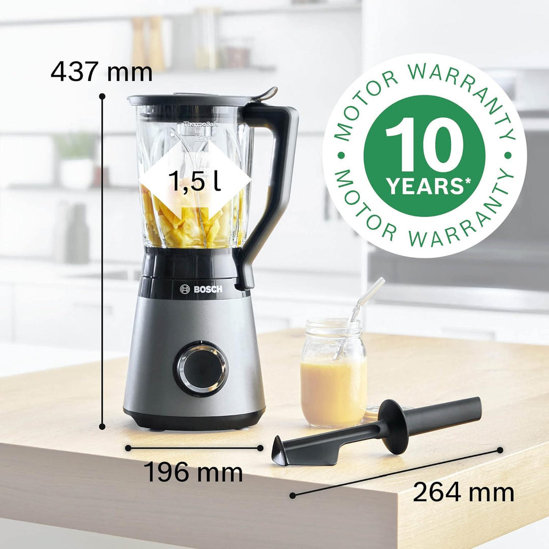 Bosch Standmixer VitaPower Serie 4 MMB6172SN & ToGo-Flasche MMZBT01B, Smoothie-ToGo-Flasche 0,6 L, b