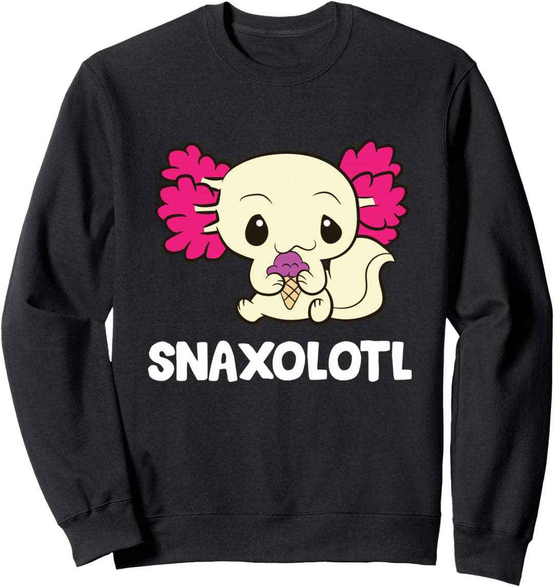 Snaxolotl Süsses Axolotl mit Eis Sweatshirt