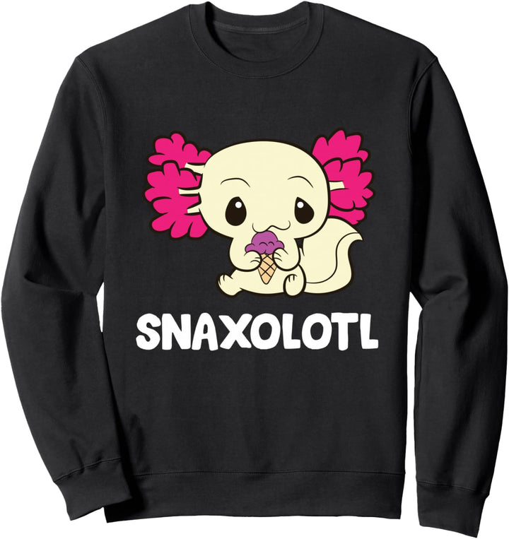 Snaxolotl Süsses Axolotl mit Eis Sweatshirt