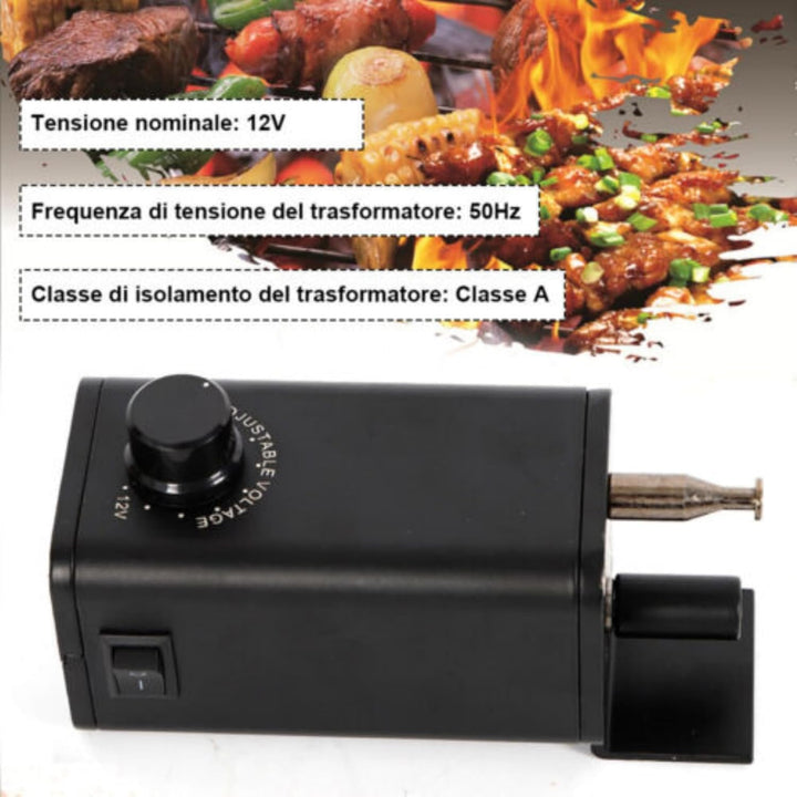 15W Grillmotor, DC 3-12V BBQ Grill Motor Grillmotor Batterie Grill Motor Rotisserie Outdoor Picknick