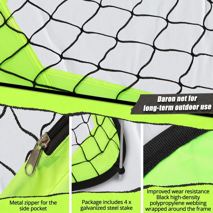 bayinbulak Fussballtor für Kinder Mini Fussballtor Pop-up Fussballtor x1 3.3&