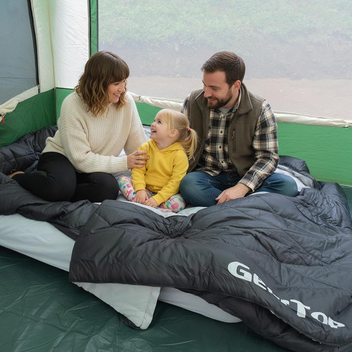GEERTOP Doppelschlafsack 2 Personen Doppel Schlafsäcke für Erwachsene für Camping Rucksacktourismus
