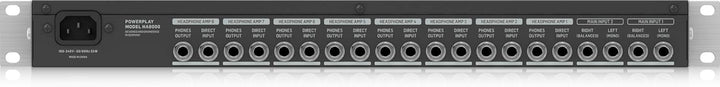 Behringer POWERPLAY HA8000 V2 8-Kanal-Hochleistungs-Kopfhörer-Misch- und Verteilverstärker, POWERPLA