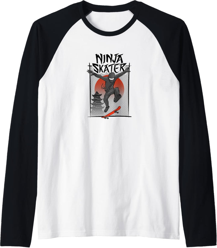Ninja-Skaterin Raglan