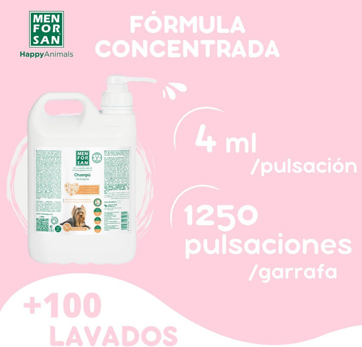 Menforsan Shampoo Conditioner Hunde 5 Liter, erleichtert das Entwirren, hilft beim Lösen 5000 ml, 50