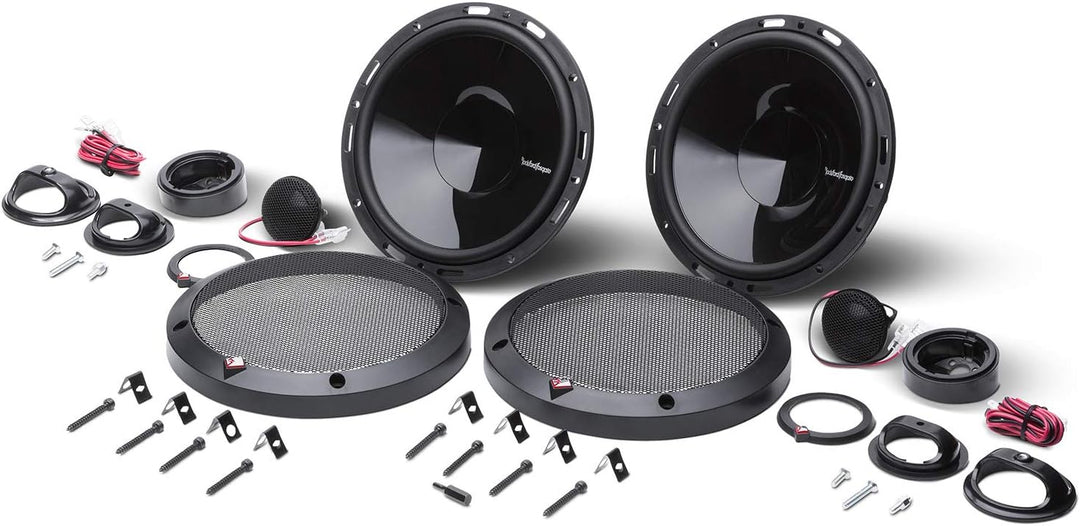 Rockford p165si 6,5 Zoll 2-Wege Euro-Fit kompatibles System Internal Xover, 4 Stück