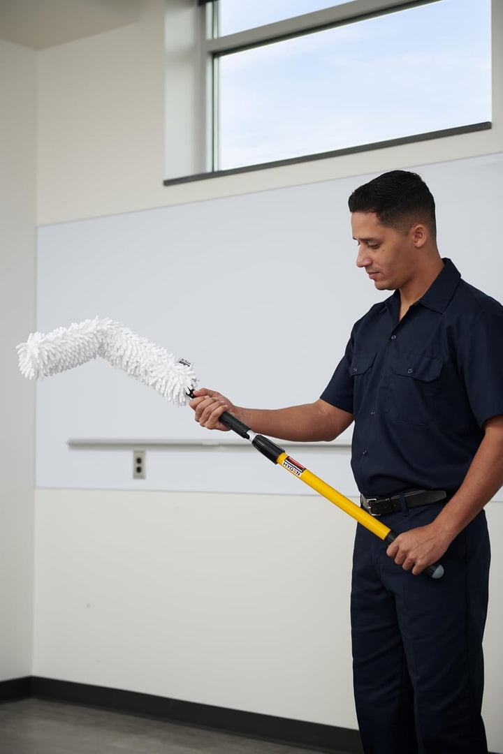 Rubbermaid Commercial Products Hygen Quick-Connect Flexible Dusting Wand with High Performance Micro
