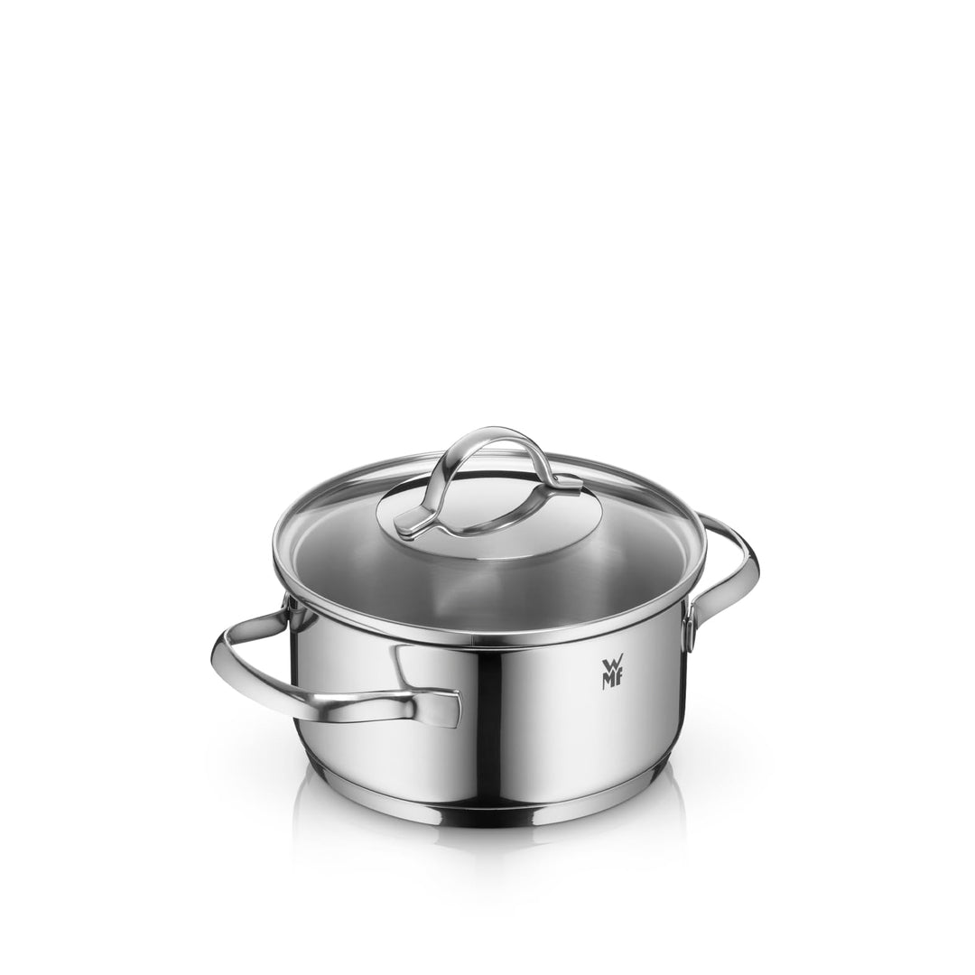 WMF Provence Plus Kochtopf klein 16cm, Glasdeckel, Bratentopf Induktion 1,5l, Cromargan Edelstahl po