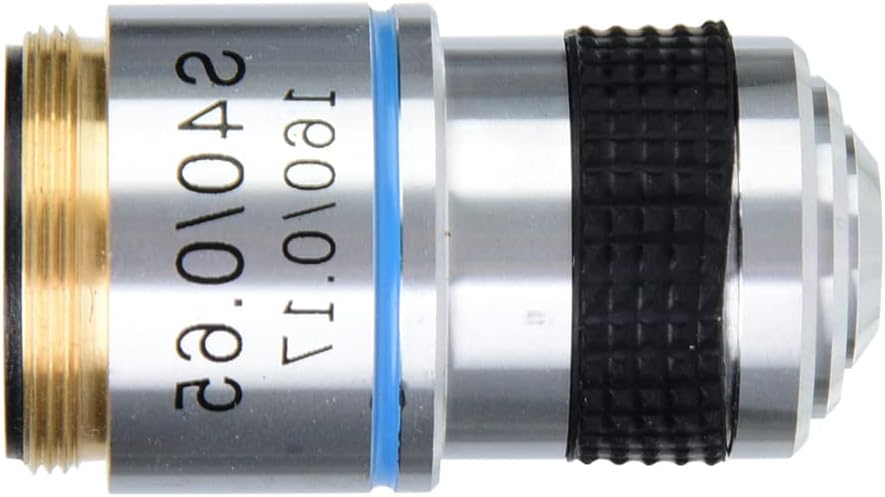 Biologisches Mikroskop, Fydun 40X Achromatische Objektiv Linse Biomikroskop 160/0.17 (Feder) Mikrosk