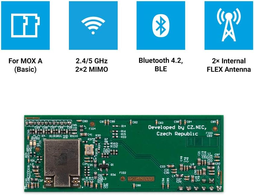 Turris MOX Wi-Fi add-on (SDIO) | internal Flex Antenna, AzureWave AW-CM276NF, Marvell 88W8997, Bluet