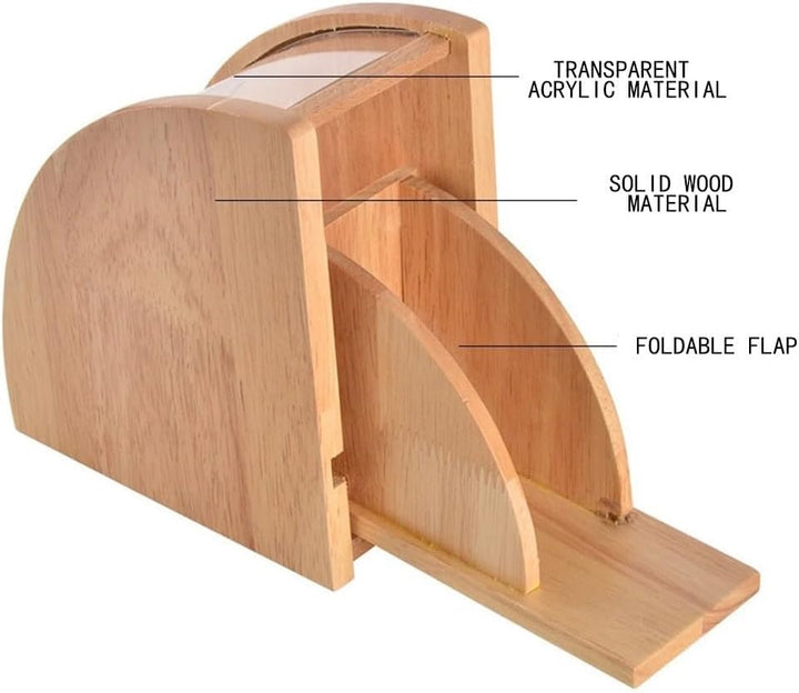 Kaffeefilter-Papierhalter, Holz-Kaffeepapier-Aufbewahrungsbox, fächerförmiger Handtropf-Kaffeefilter