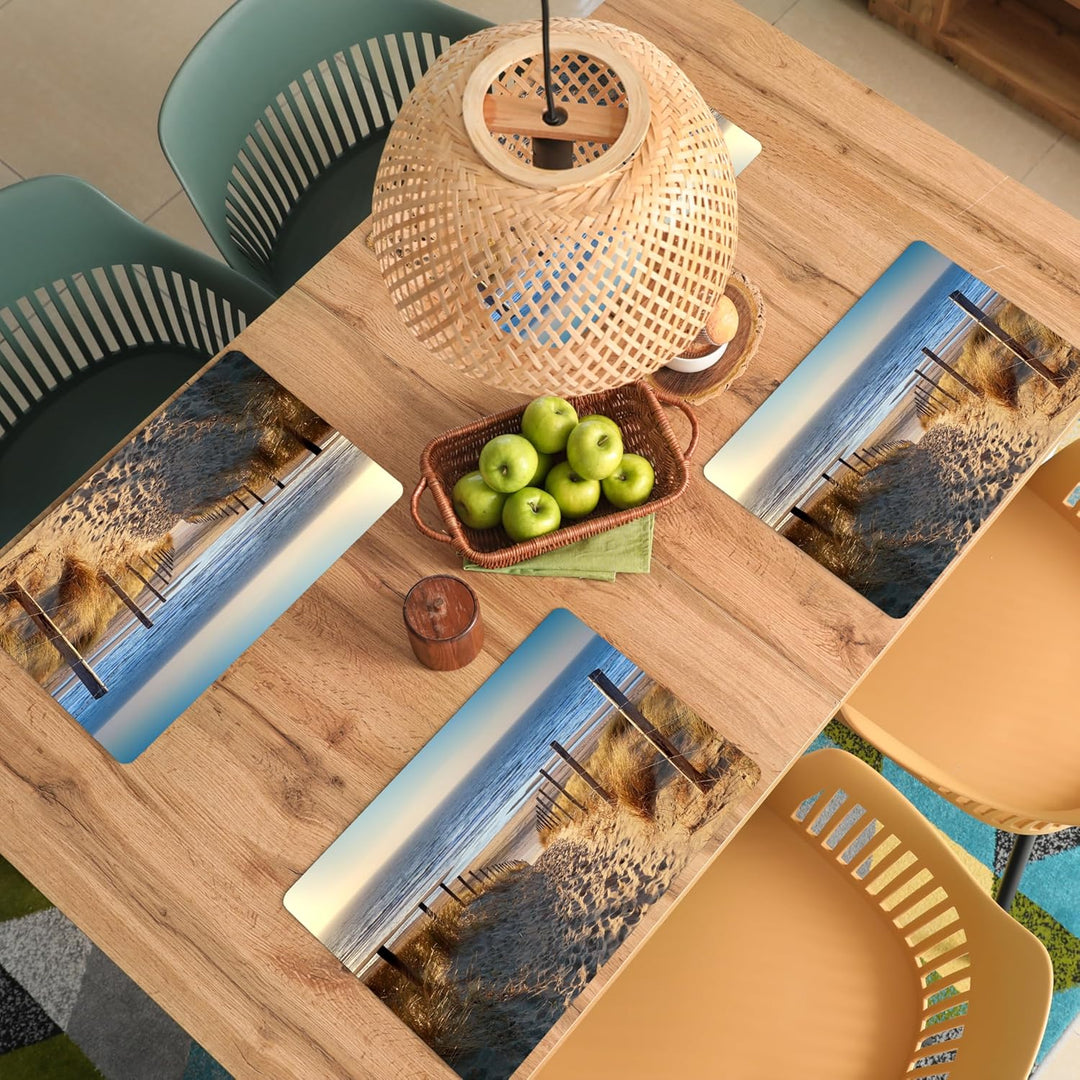 KitchenYeah© Platzsets Abwaschbar 6-Teilig 45x30 cm Tischsets Platzdeckchen Platzset Unterlage Tisch