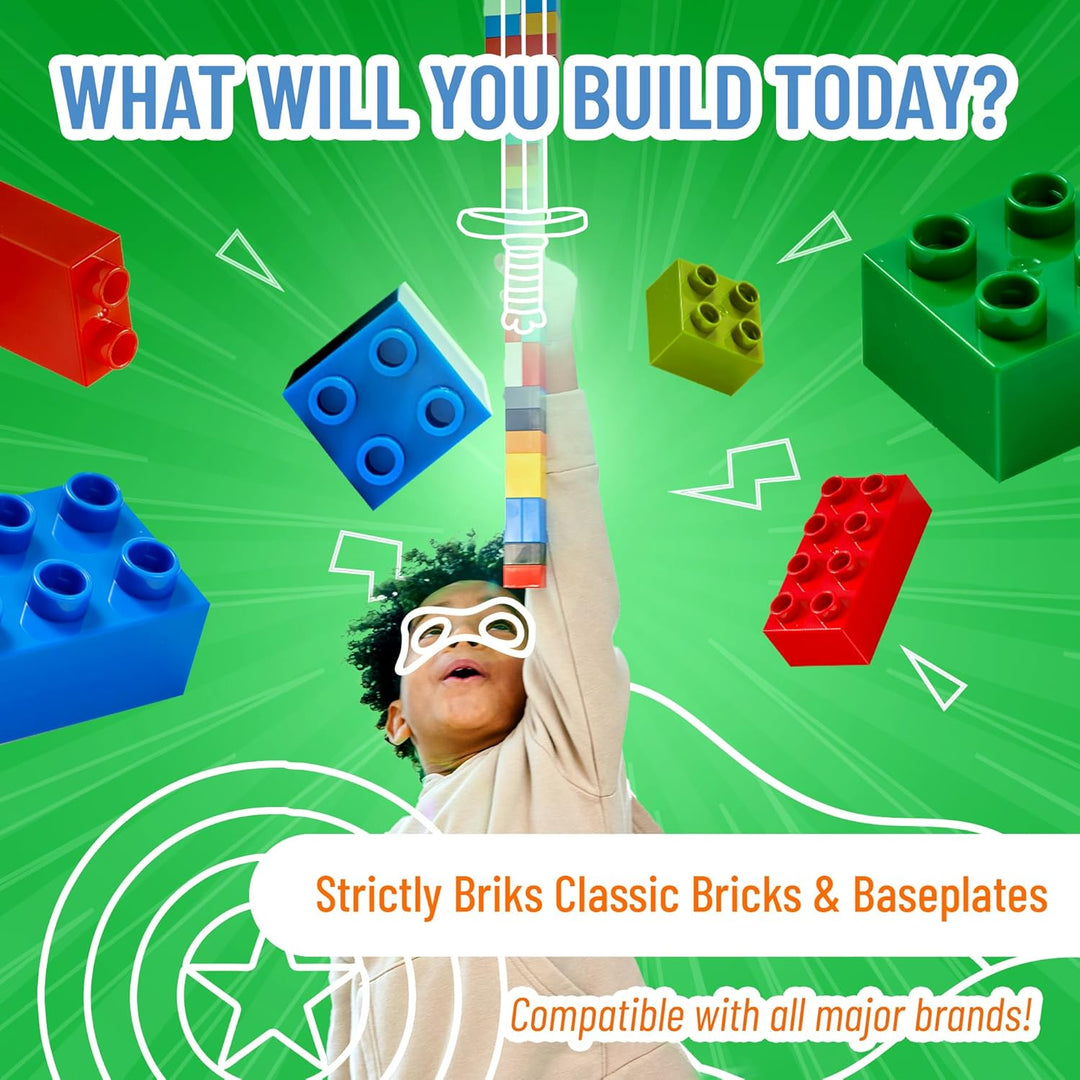 Big Briks Basic Builder Set #1 - Premium-Bausteine - kompatibel mit grossen Bausteinen Aller führend