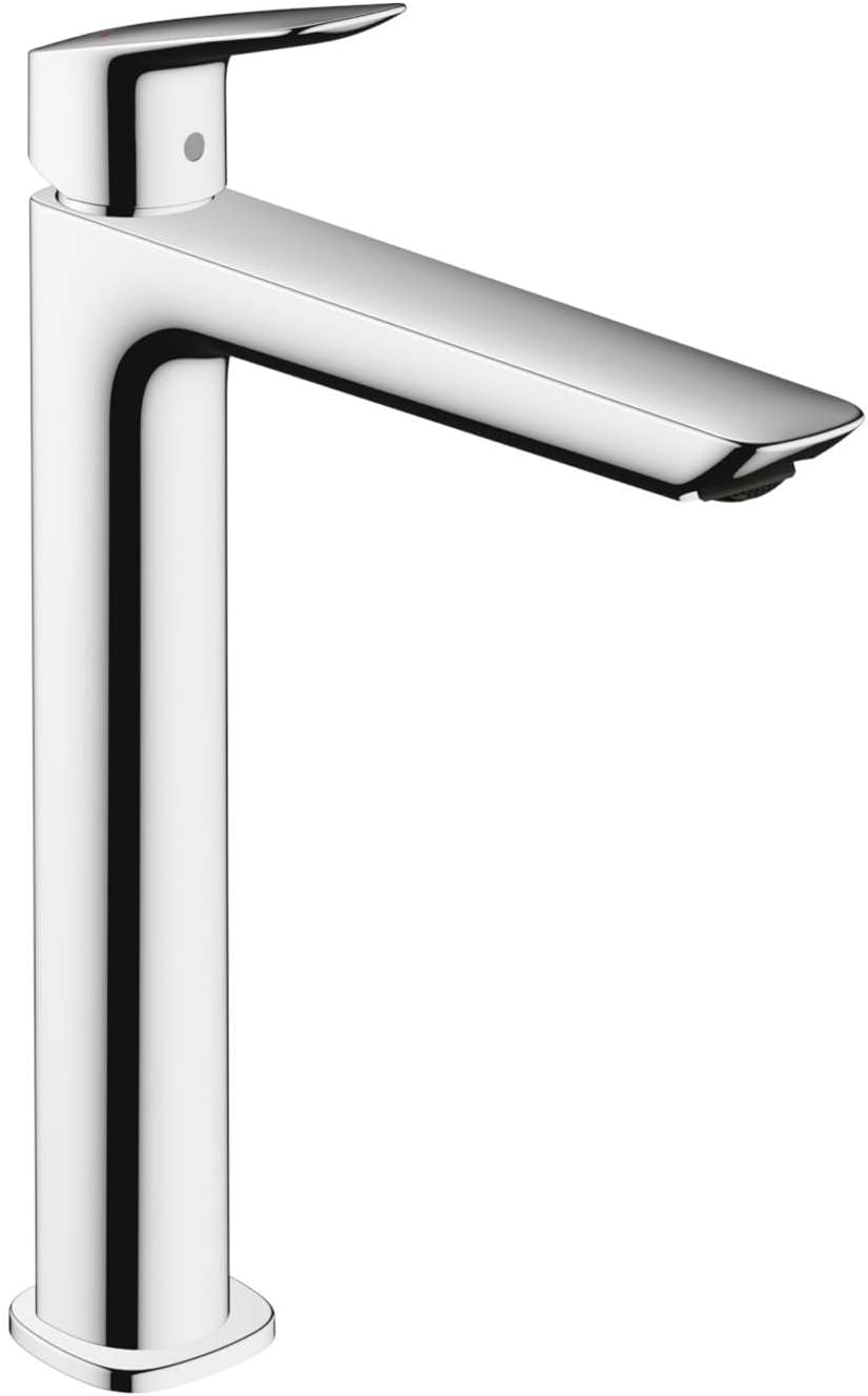 hansgrohe Waschtischarmatur Logis, Wasserhahn Bad mit Auslauf Höhe 240 mm, mit Zugstange, Badarmatur