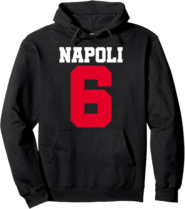 College Stil Zahlen Buchstaben Schrift Neapel Pullover Hoodie