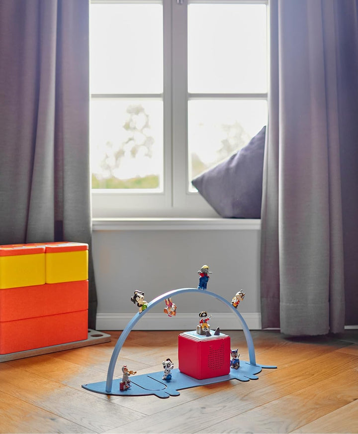 Regal DACKEL – Magnetisches Standregal für 70–100 Hörfiguren – kompatibel mit Toniebox & Ladestation