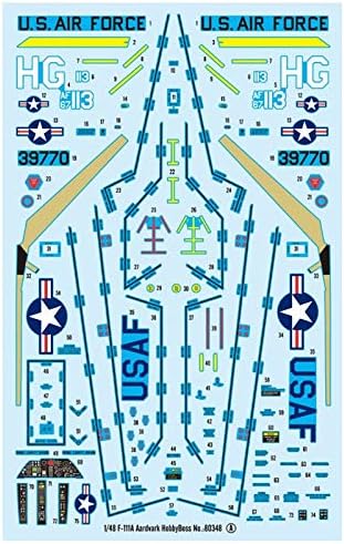 Hobby Boss 80348 Modellbausatz F-111A Aardvark, Grau