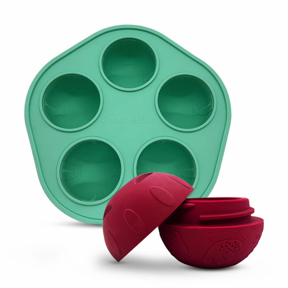 SmoothieDog Schleckball - Schleckball für Hunde, Snackball, zur Beschäftigung, bpa frei, robust, bef